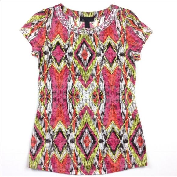 INC International Concepts Embellished Top Medium - Picture 1 of 4